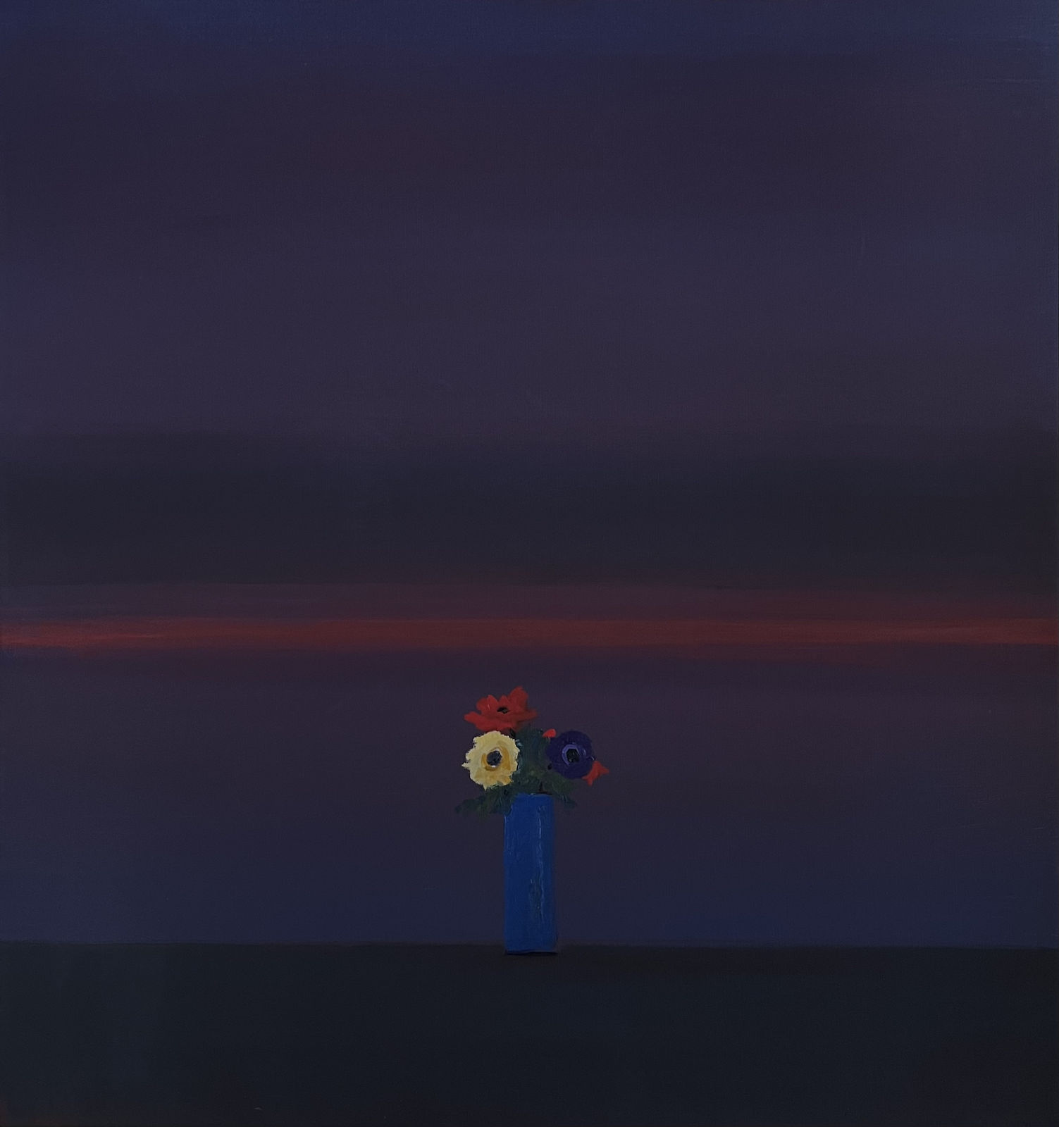 John Miller, Atlantic Horizon with Flowers in Vase