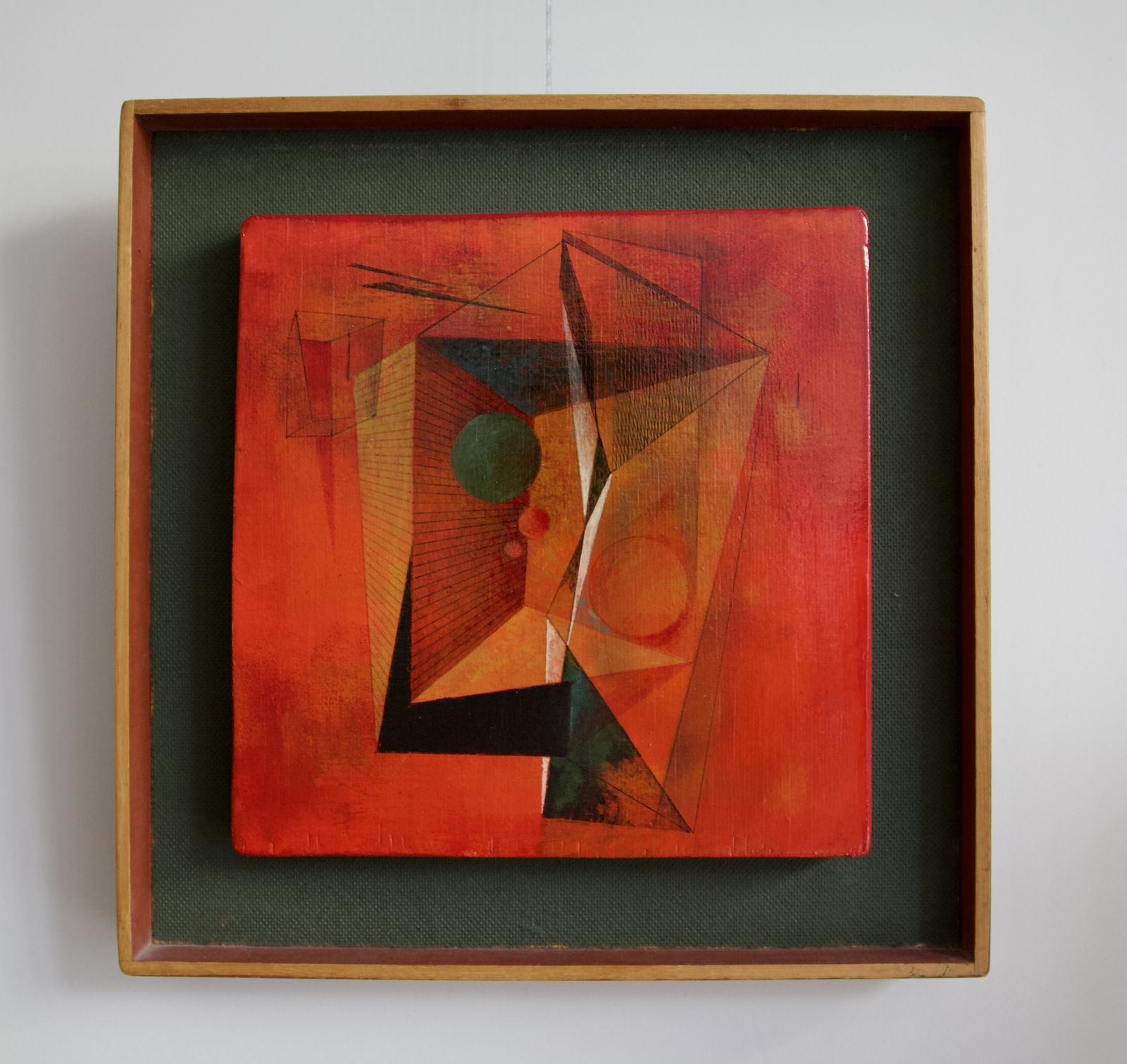 Clarke Hutton, Composition in Red, 1982
