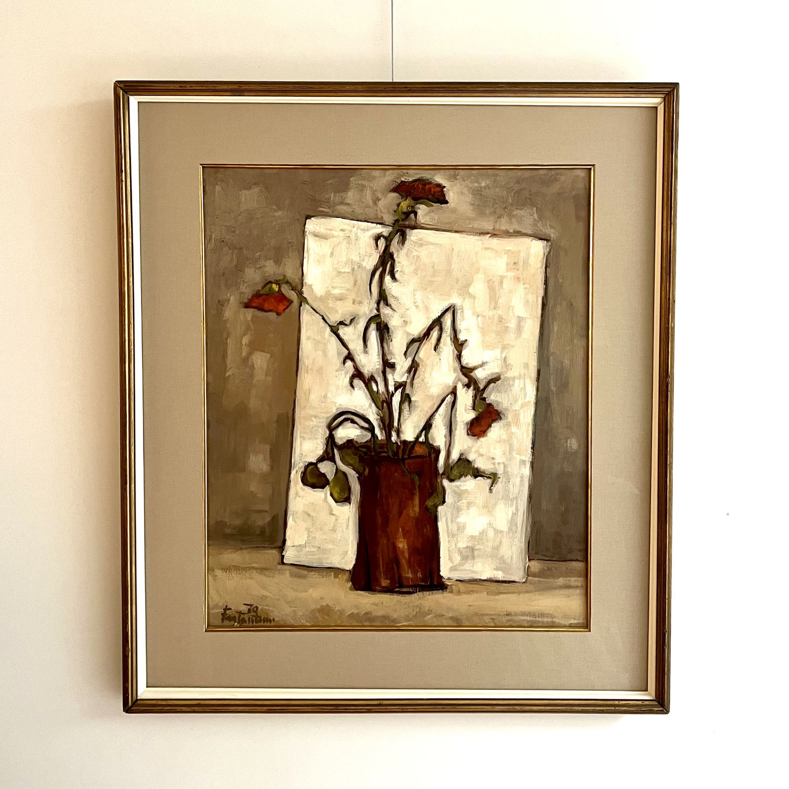 Italian, Still Life with Flowers, Circa 1970s