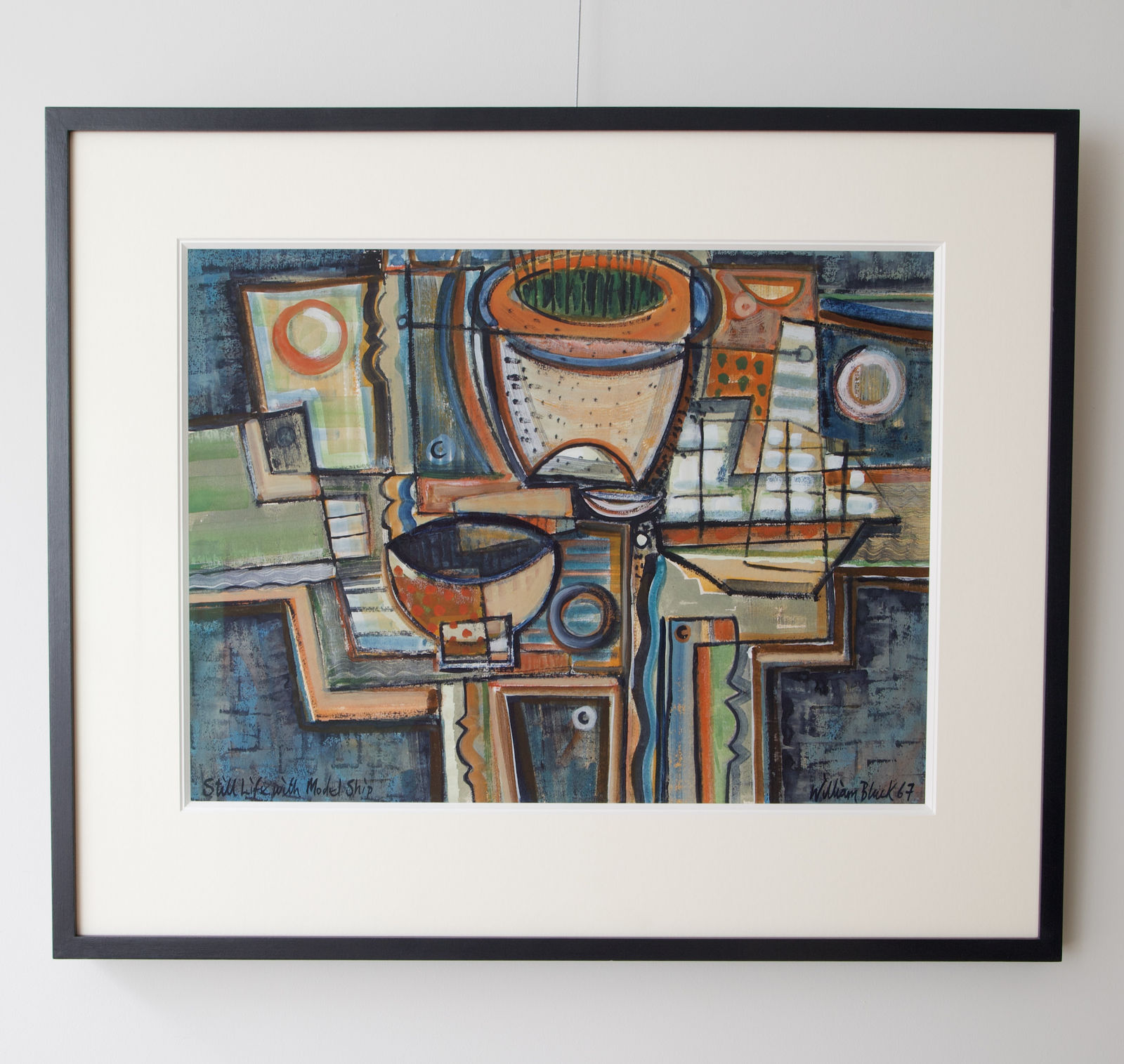William Black, Still Life with Ships, 1967