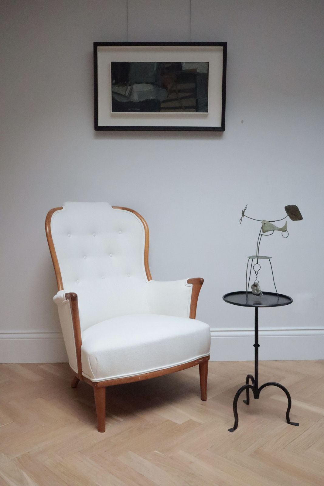 Carl Malmsten, A Pair of Vår Fru Armchairs, 1963