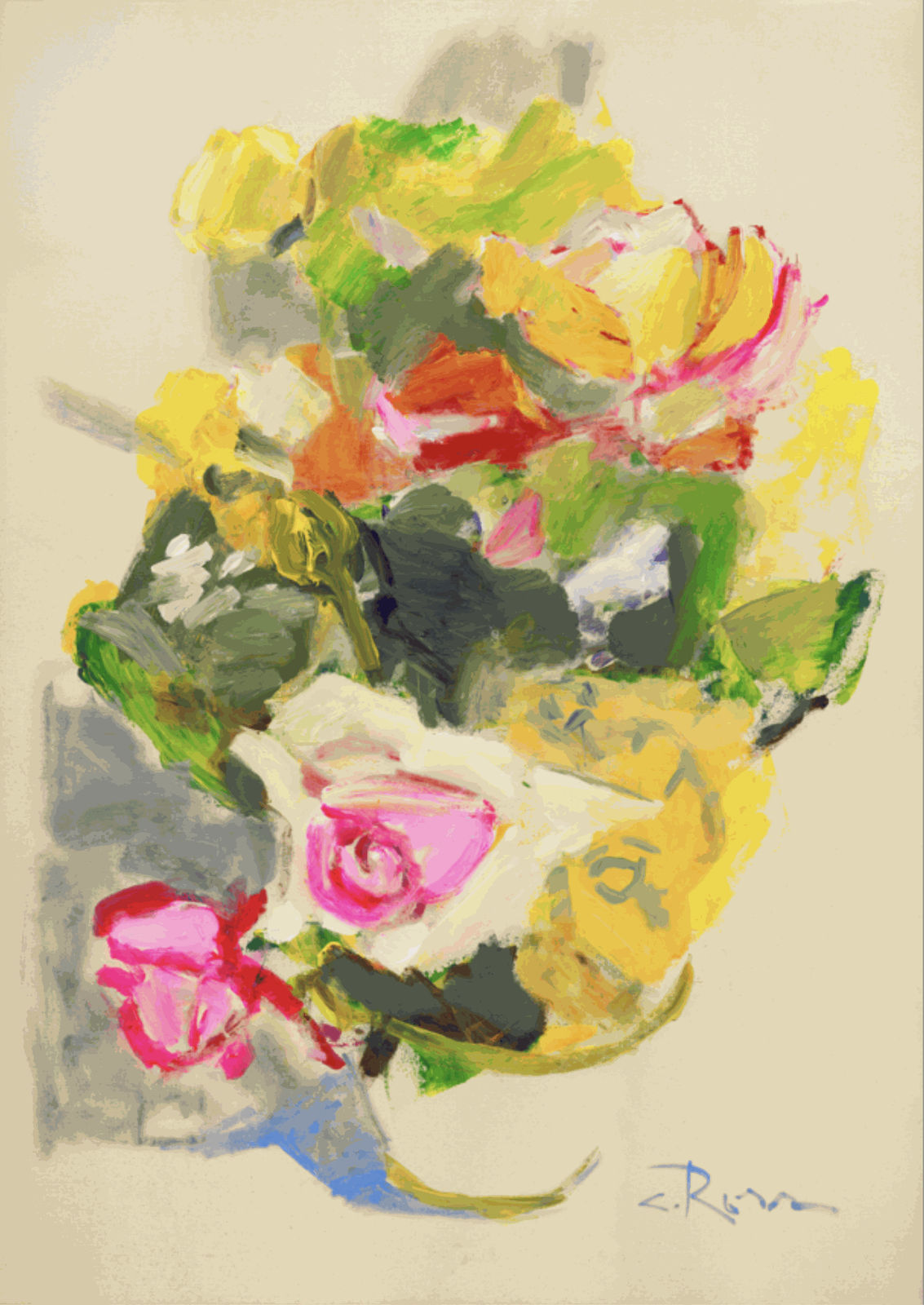 BOUQUET ON LINEN, 2025