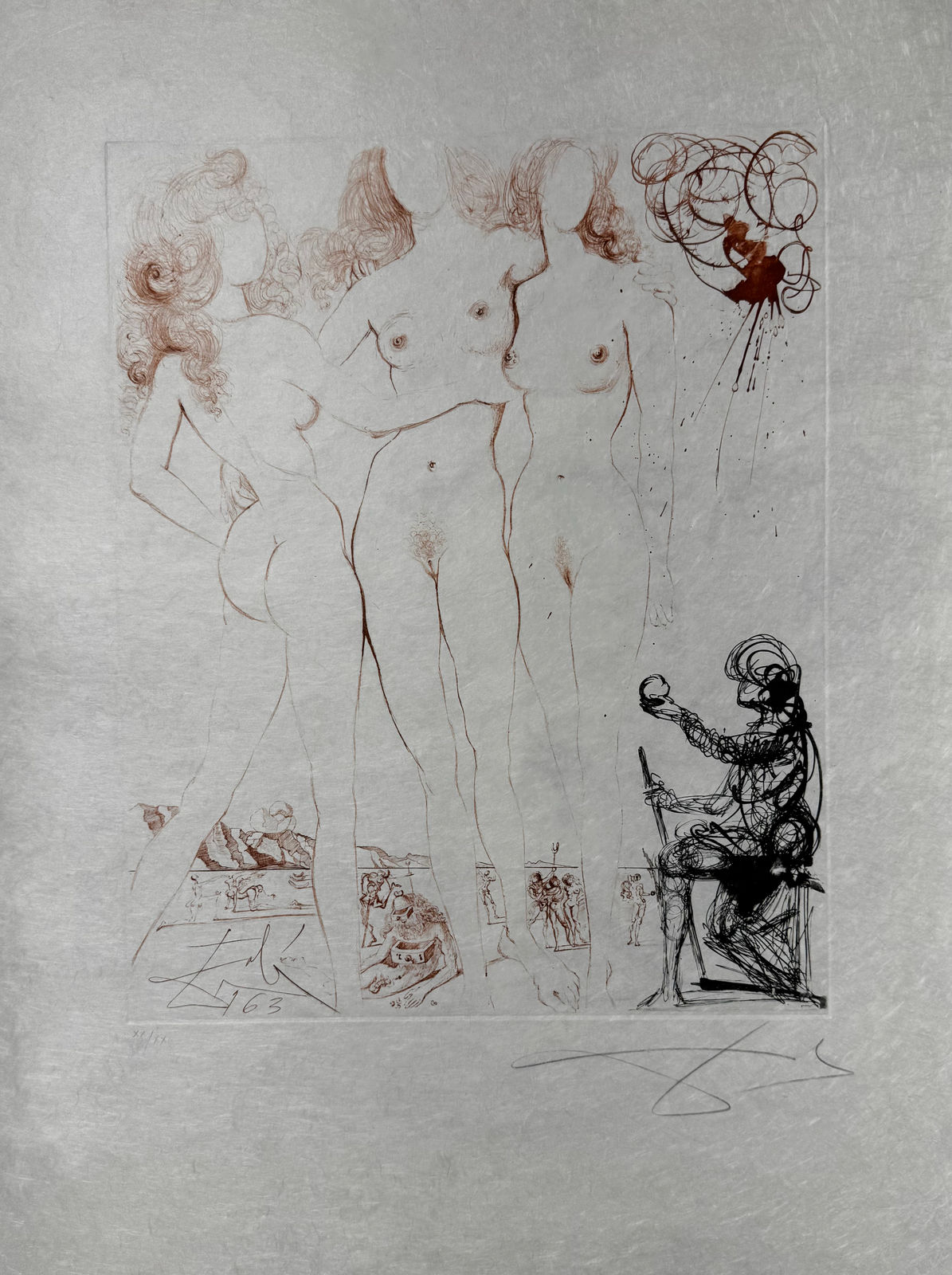 SALVADOR DALI, Judgement of Paris , 1963