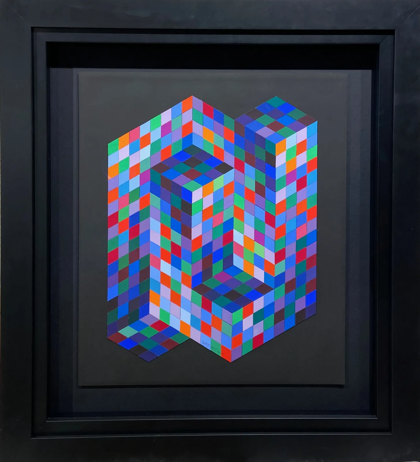 VICTOR VASARELY, Sin título, c. 1980
