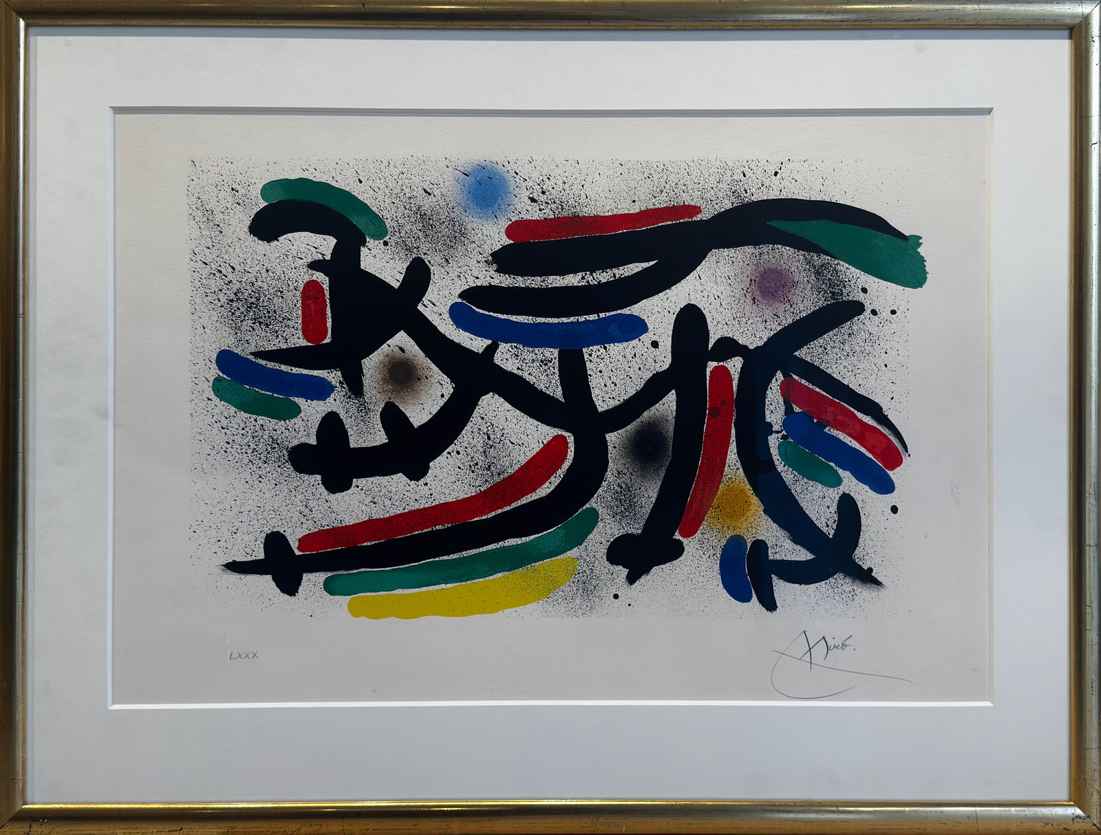 JOAN MIRÓ, Lithographe I - Plate IX , 1972