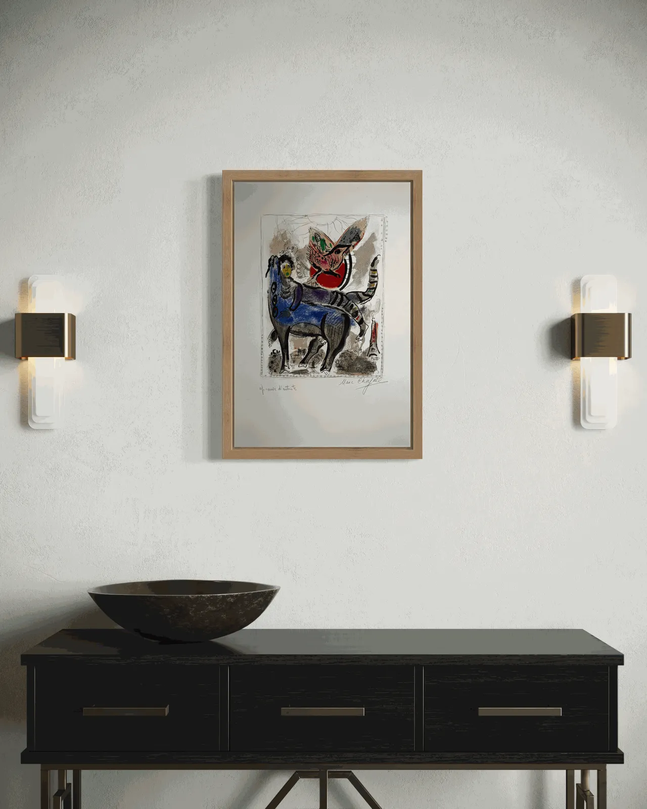 MARC CHAGALL, La Vache Bleue, 1976