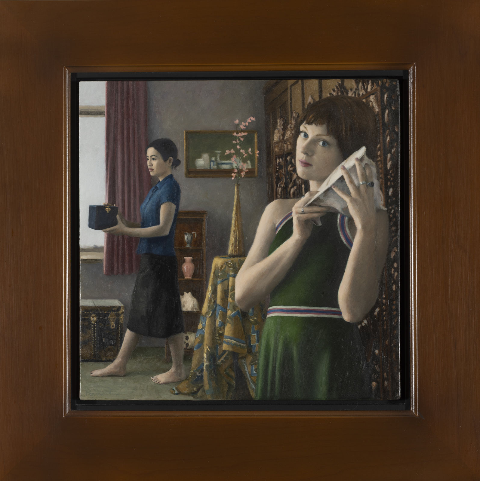 Charles Pompilius, Two Women and Shell, 2001