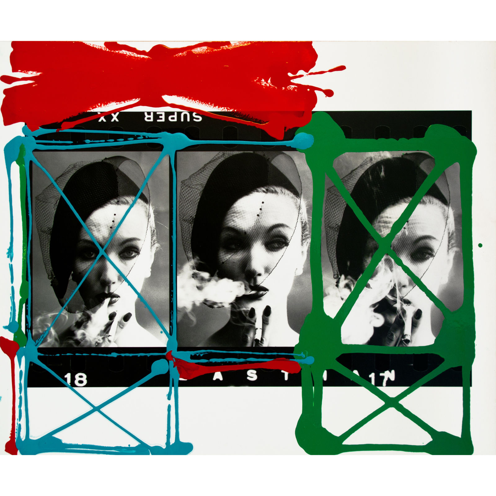 William Klein, Smoke + Veil x 3, Paris (Vogue), 1958.