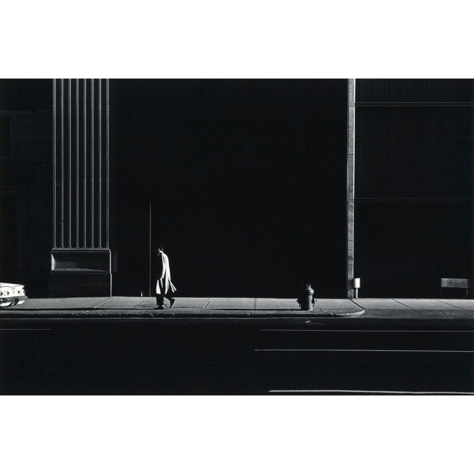Ray K. Metzker, 63 DO-43, Philadelphia (Man and Impala), 1963.