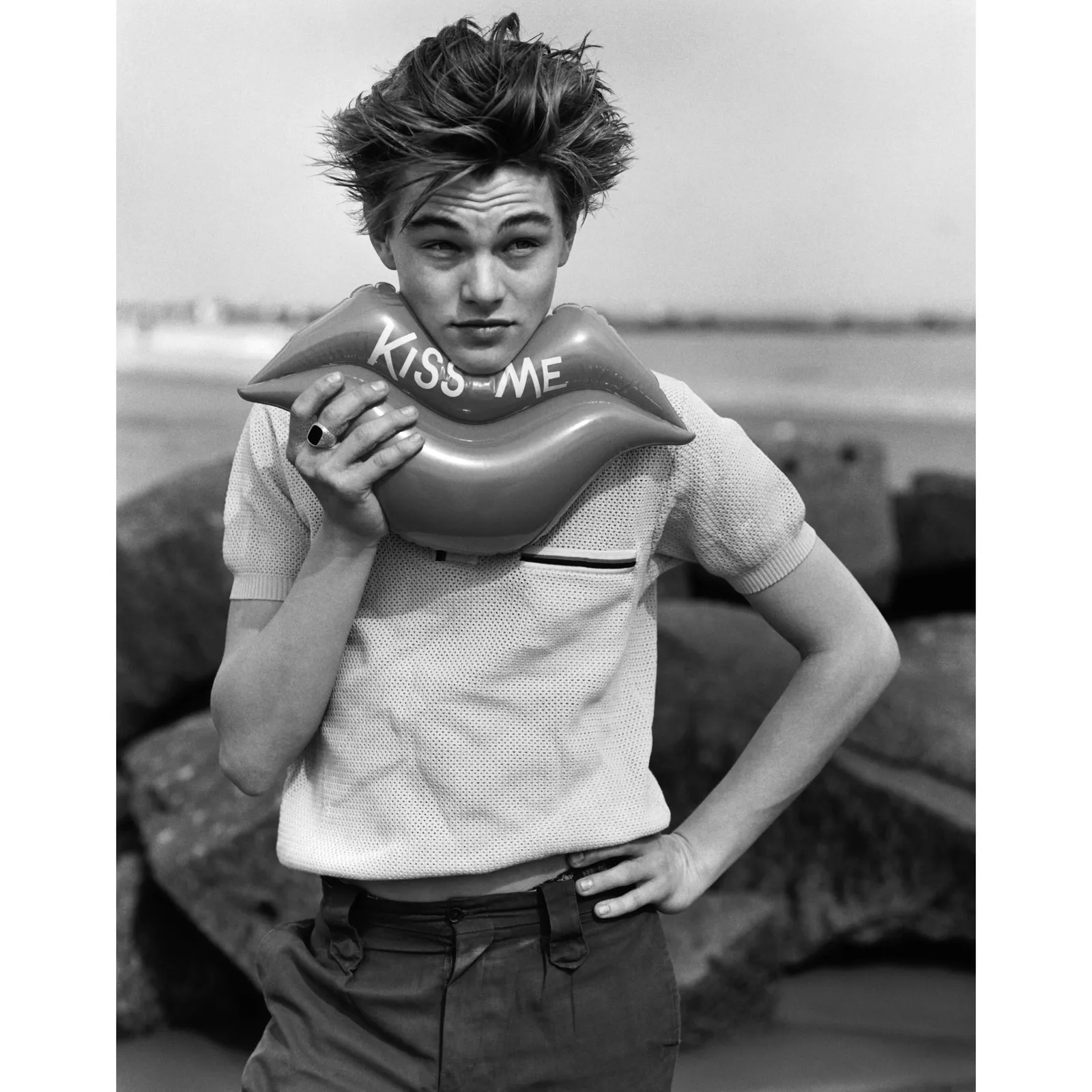 Bruce Weber, Leonardo DiCaprio, Coney Island, NY, 1994.