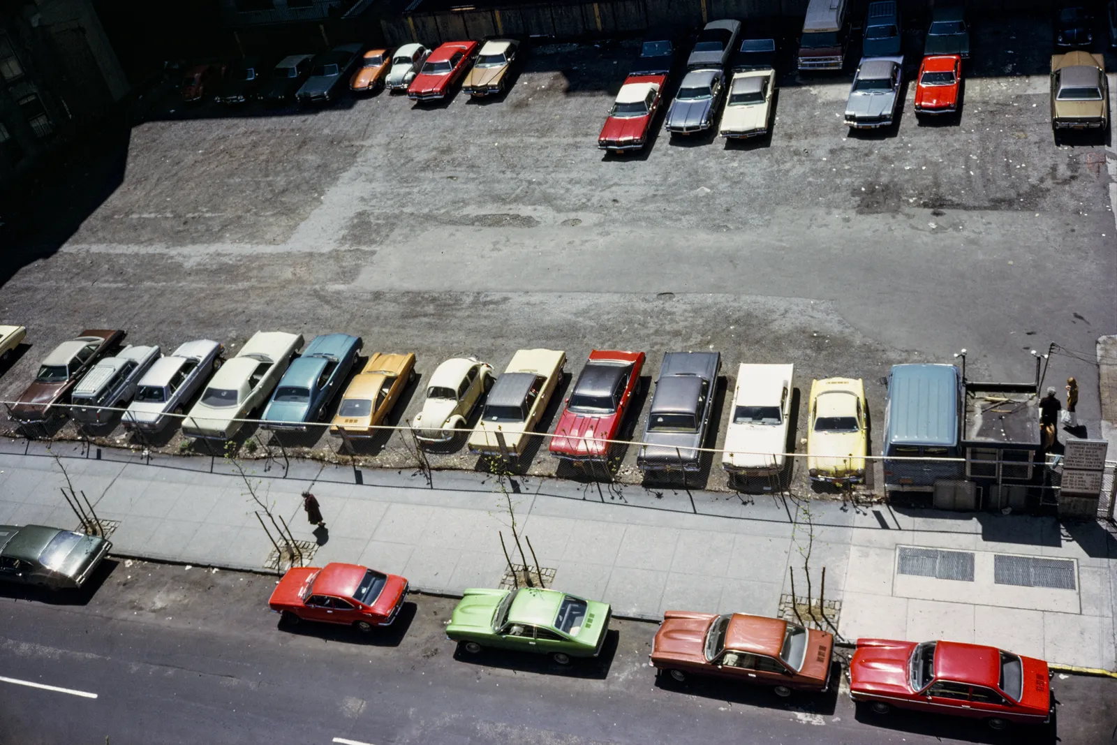 Clark Winter. Parking lot, Manhattan, 1974.