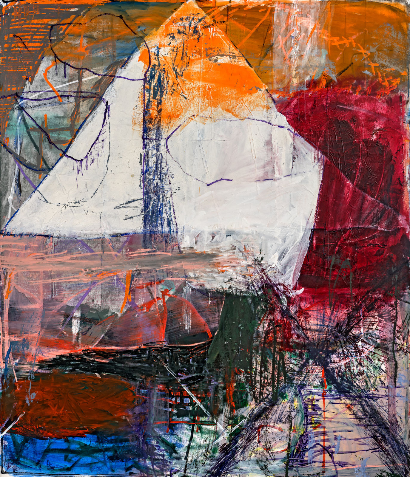 Ina Gerken, Untilted (Warning), 2019