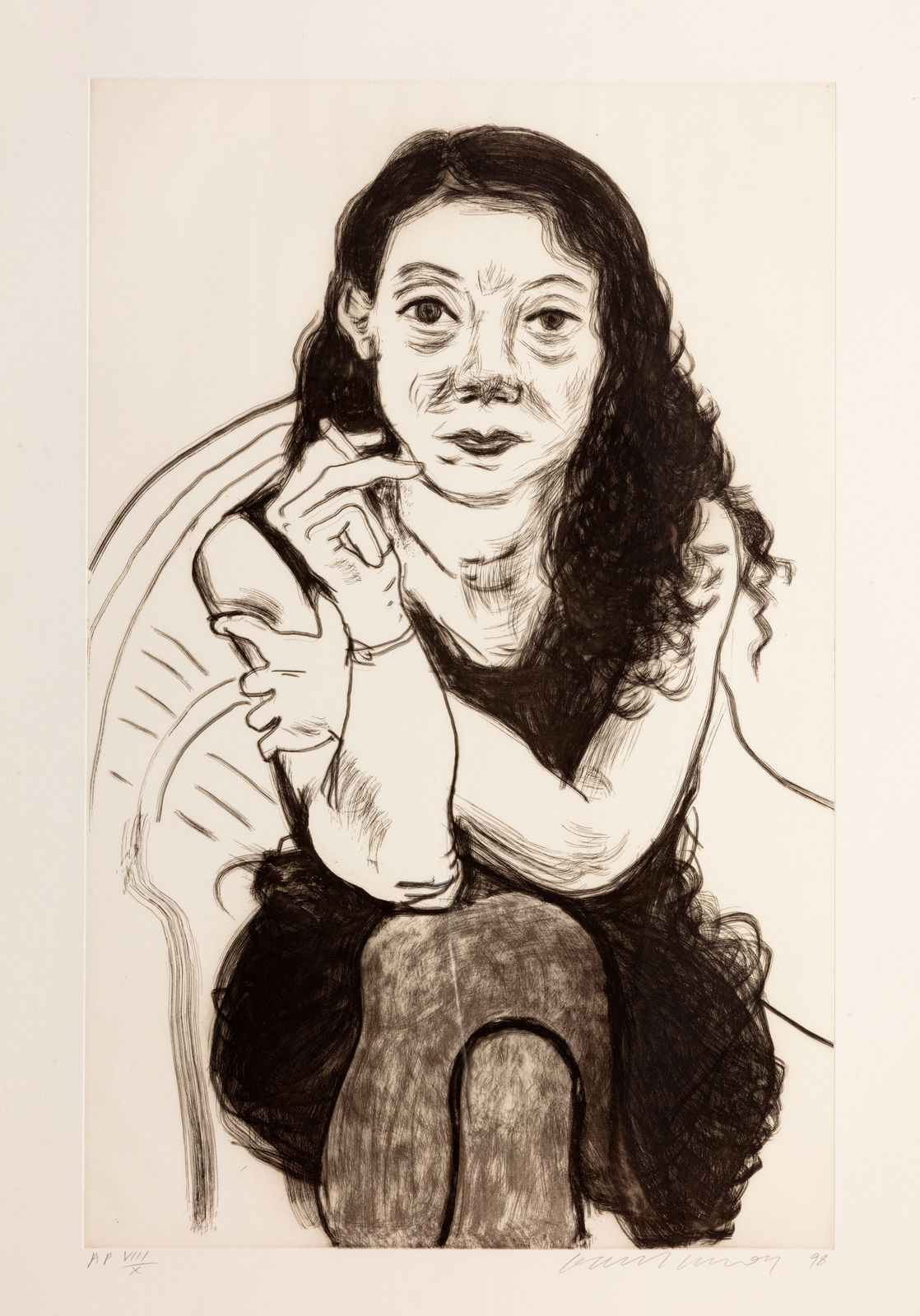 David Hockney, Brenda with Cigarette, 1998