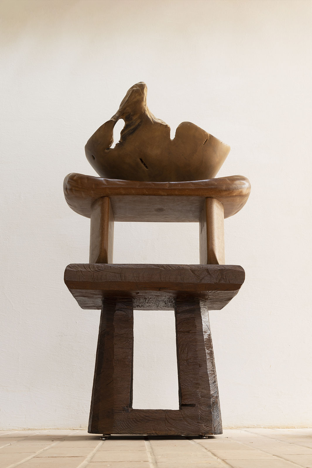 Etel Carmona, hand carved bench