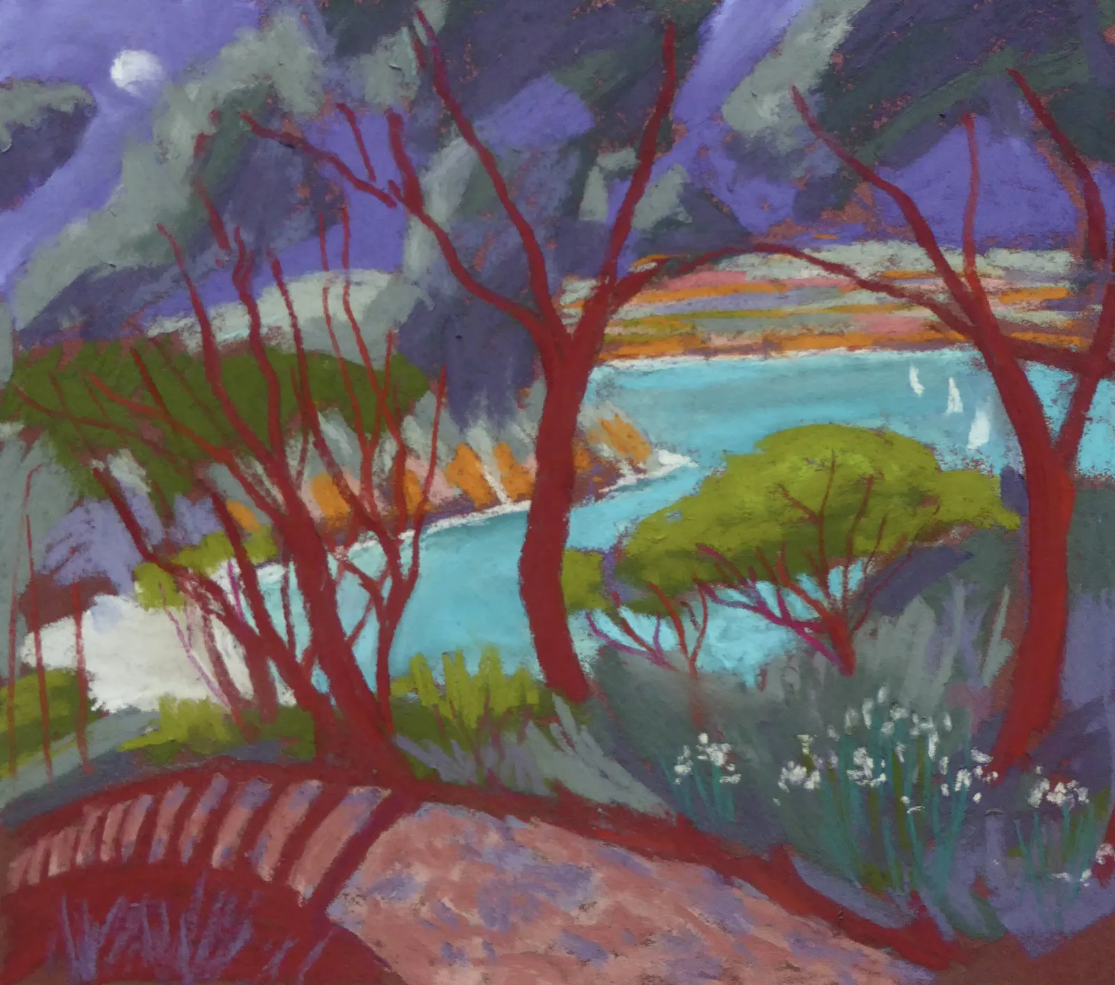 Sue Campion RBA, Sails in the Bay