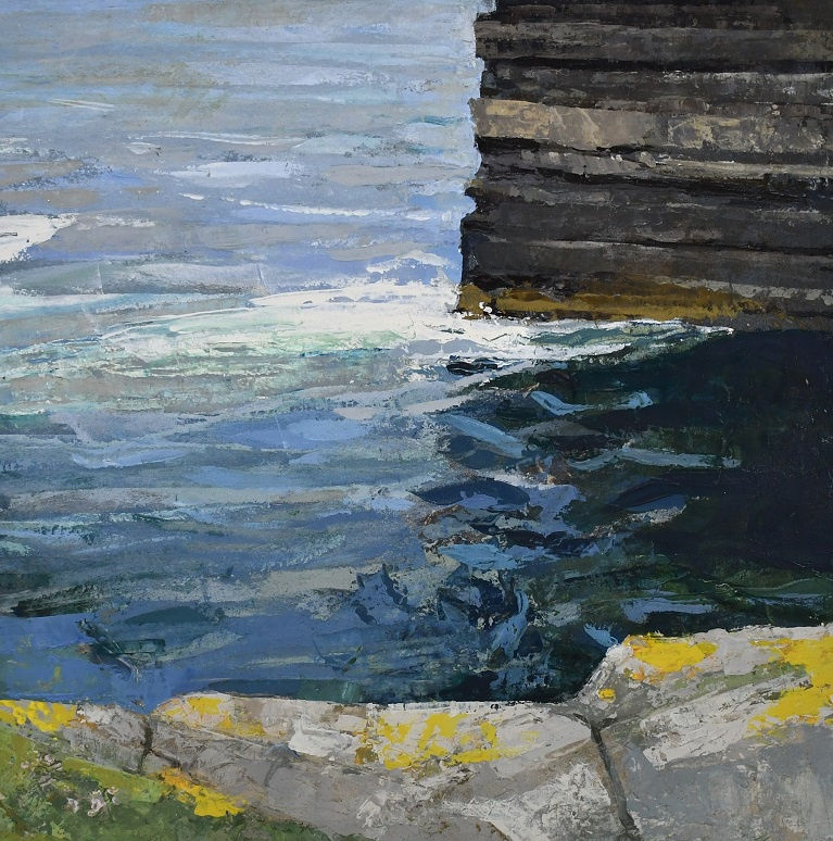 Coast at Dún Briste II by Joe Dunne RHA