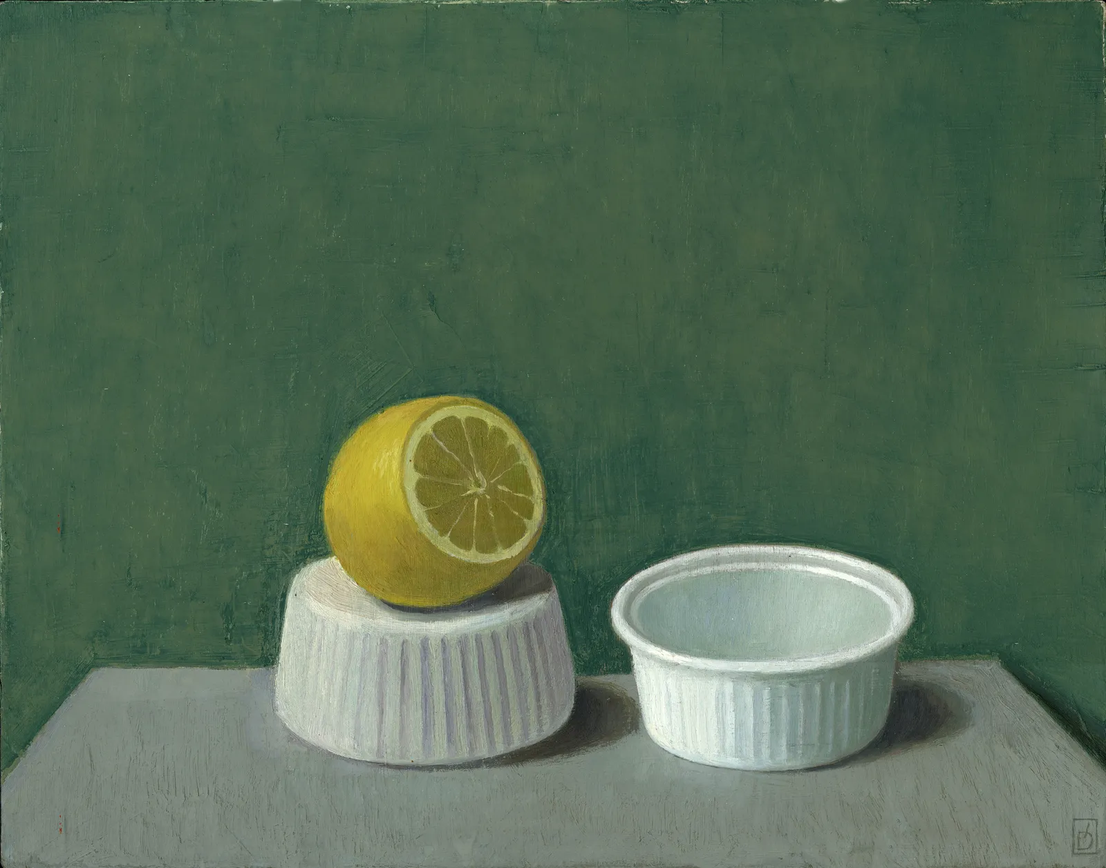 Lemon and Two Bowls By Joe Dunne RHA