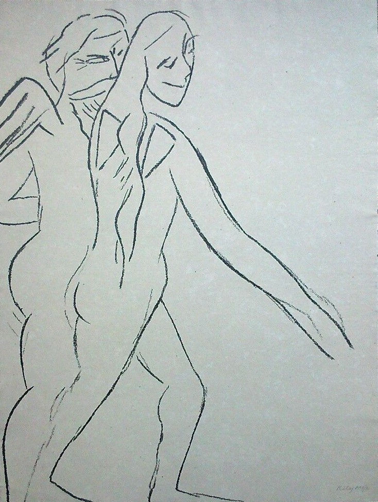 R. B. Kitaj, Los Angeles Judios (After Cézanne), 2001