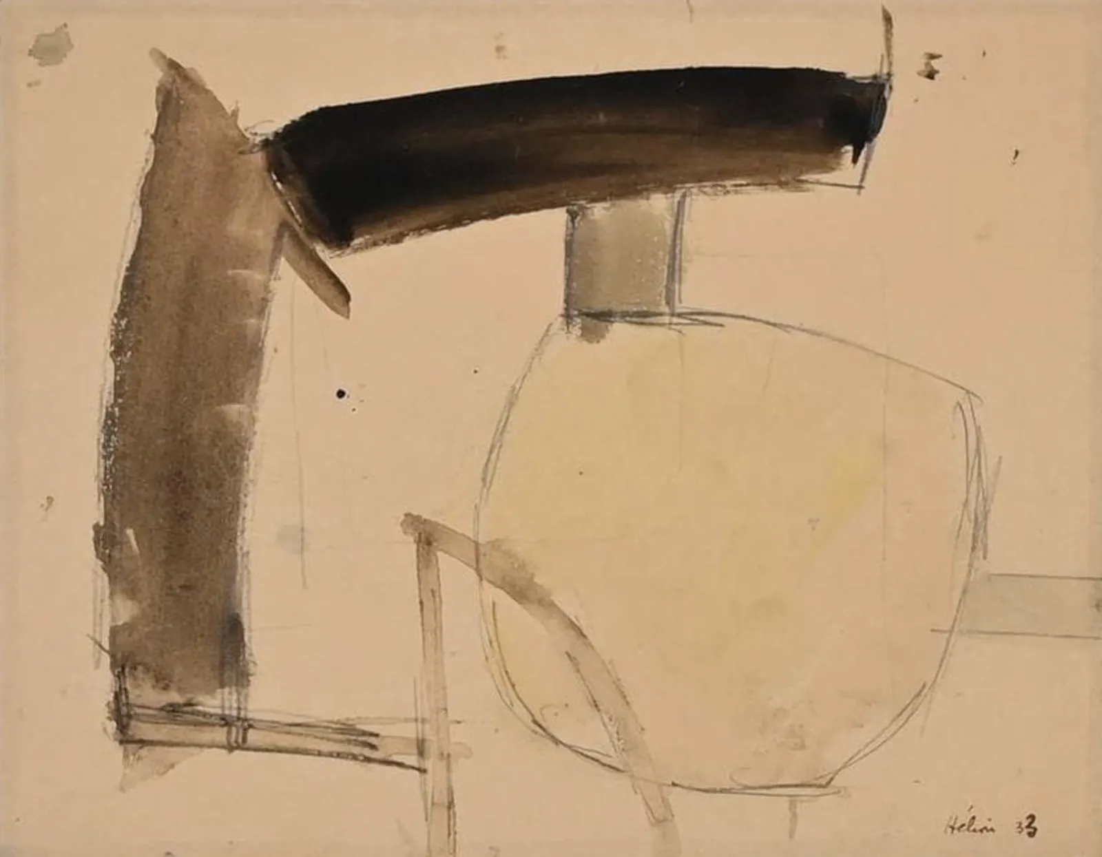 Jean Hélion, Equilibre à tache jaune, 1933