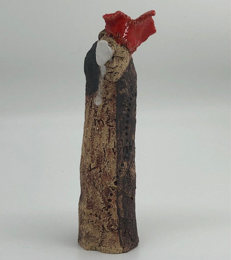 Laura Queen, Figure with Red Hat, 2025