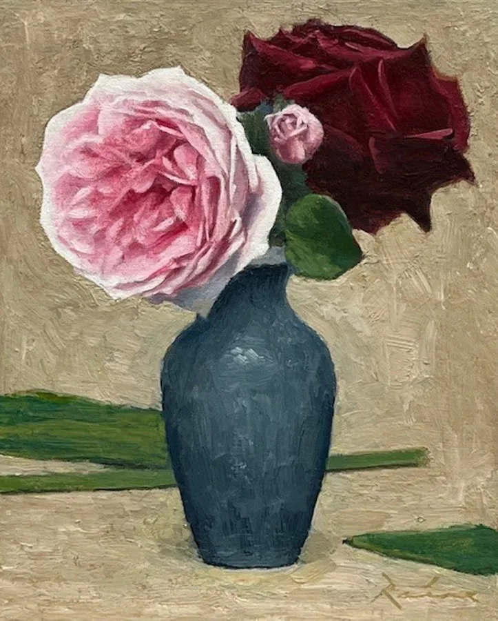 Two Roses by John Paul Raine