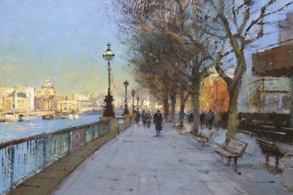 Winter light Southbank, London