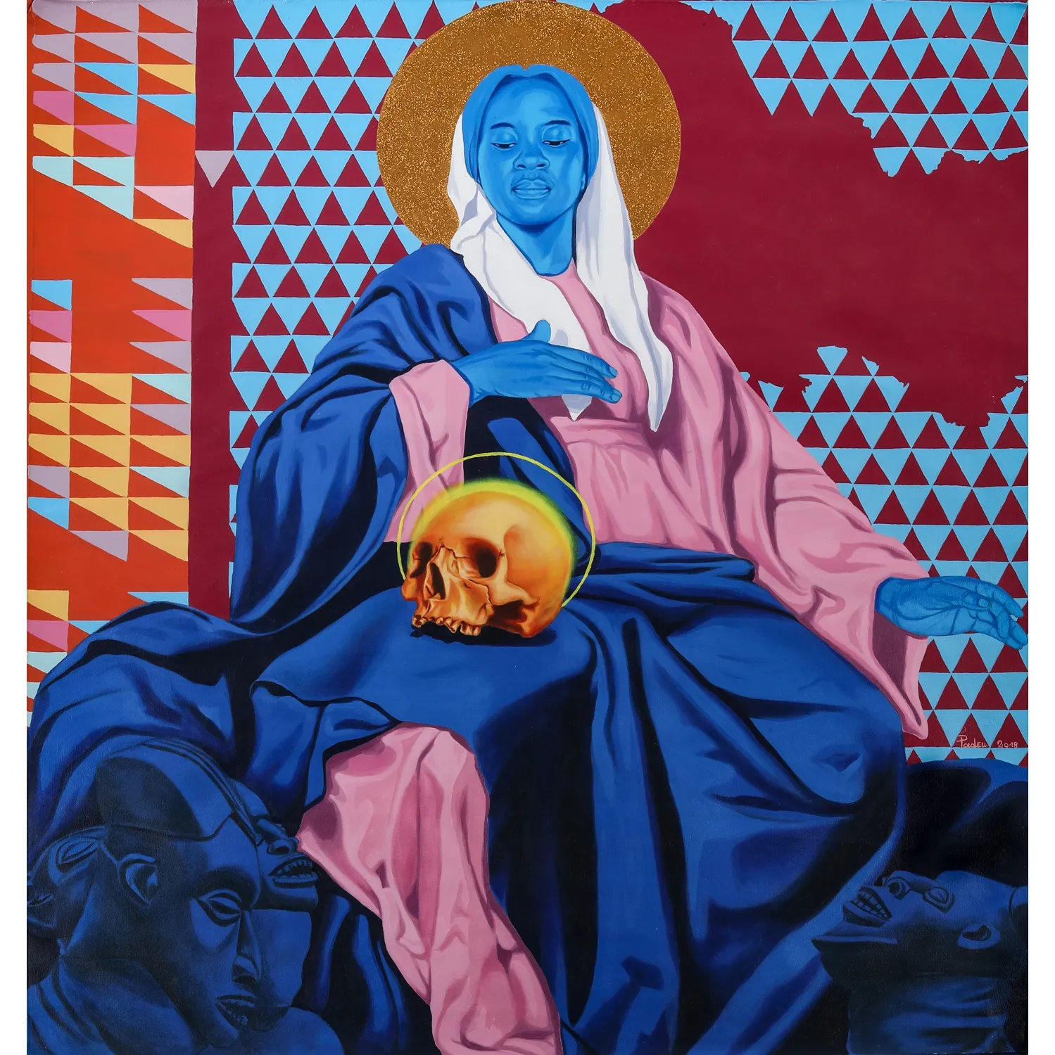 Marc Padeu, Vierge bleue, 2018
