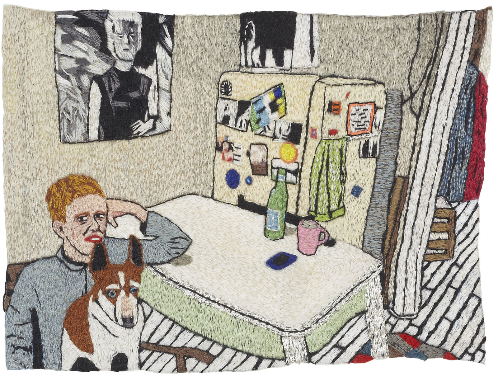 LJ Roberts, Alice O’Malley in her kitchen with Nelson, 2015