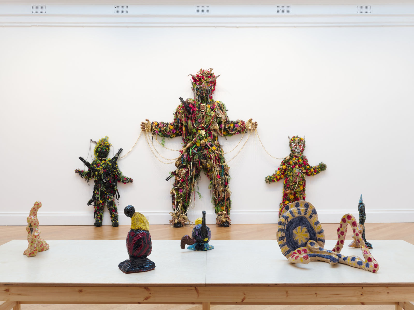 Installation view of These Mad Hybrids: John Hoyland and Contemporary Sculpture, RWA Bristol, 2 February – 12 May 2024. Photo by Tim Bowditch.