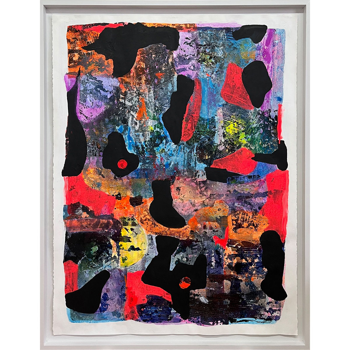 Kevin Francis, Untitled (three), 2022, Acrylic, gouache, gesso and latex on paper, 50 x 38 inches unframed