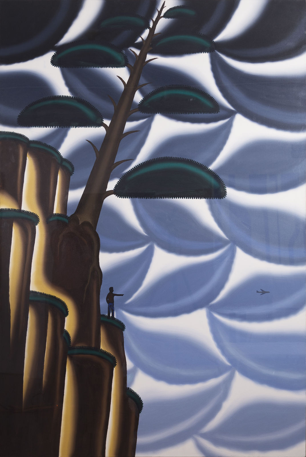 Roger Brown, Bonsai #3, Ishitsuki, Root on Rock, 1997