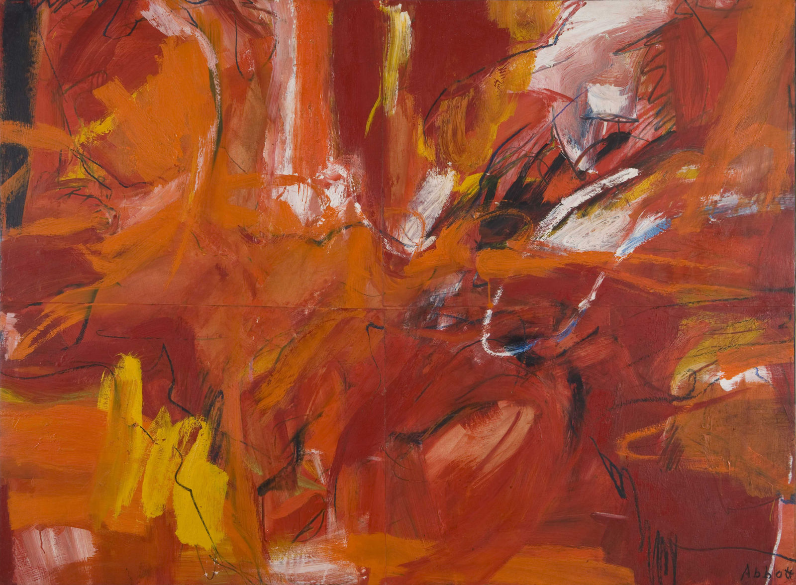 Mary Abbott, Red Papers, c. 1950