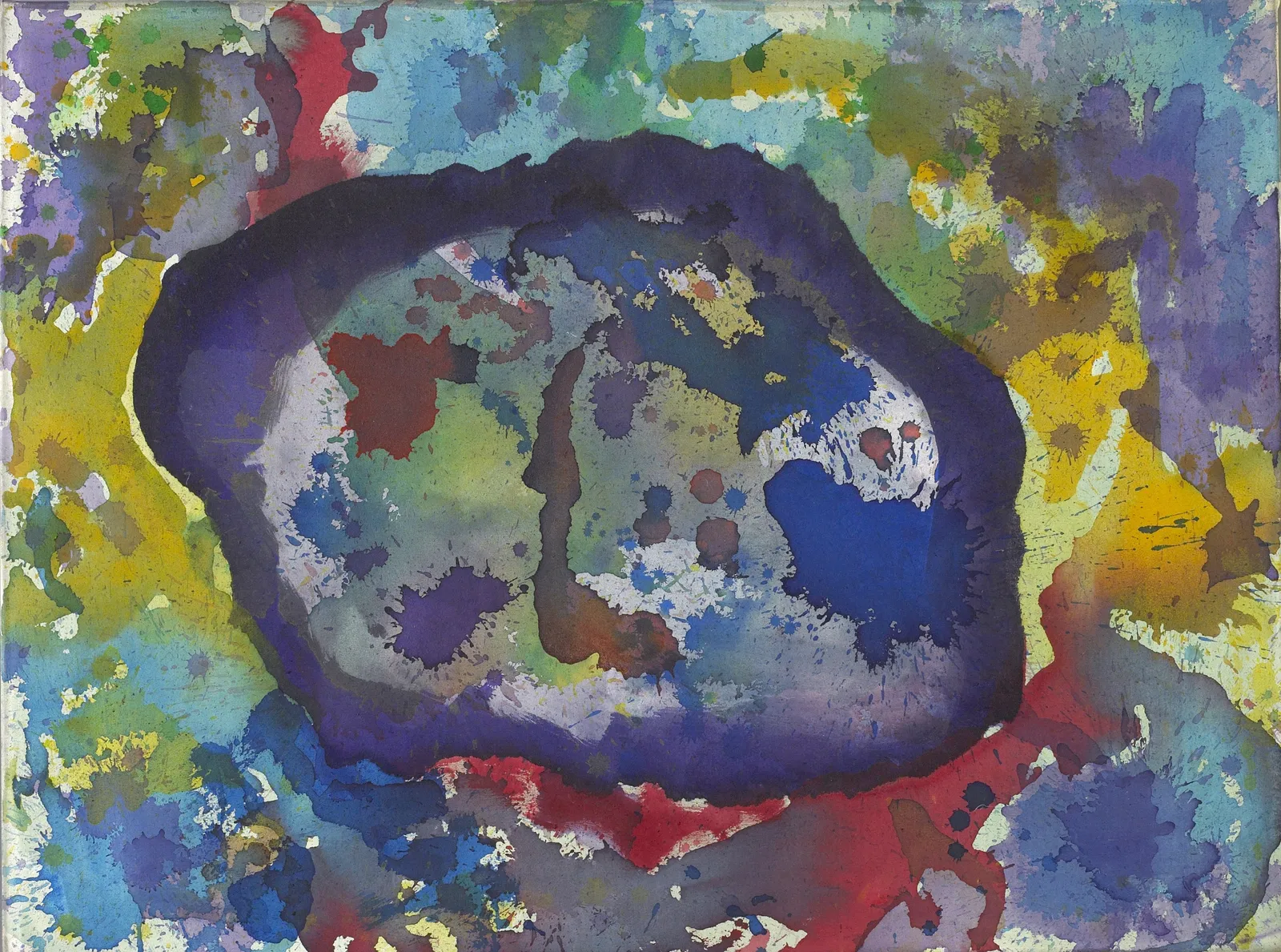 Vivian Springford, Stain, Purple and Yellow, c. 1980s