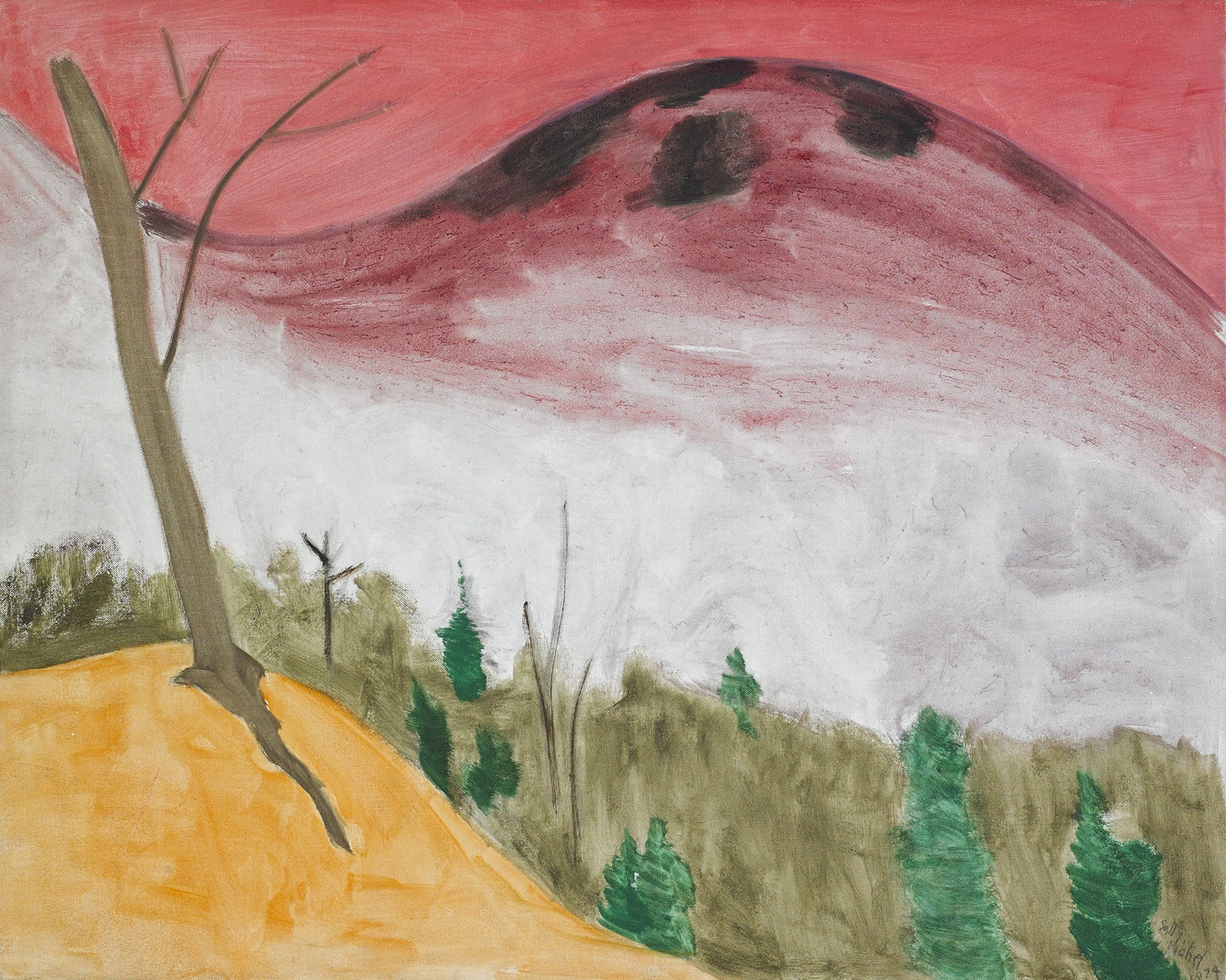 Sally Michel Avery, Mist Under Mountain, 1974