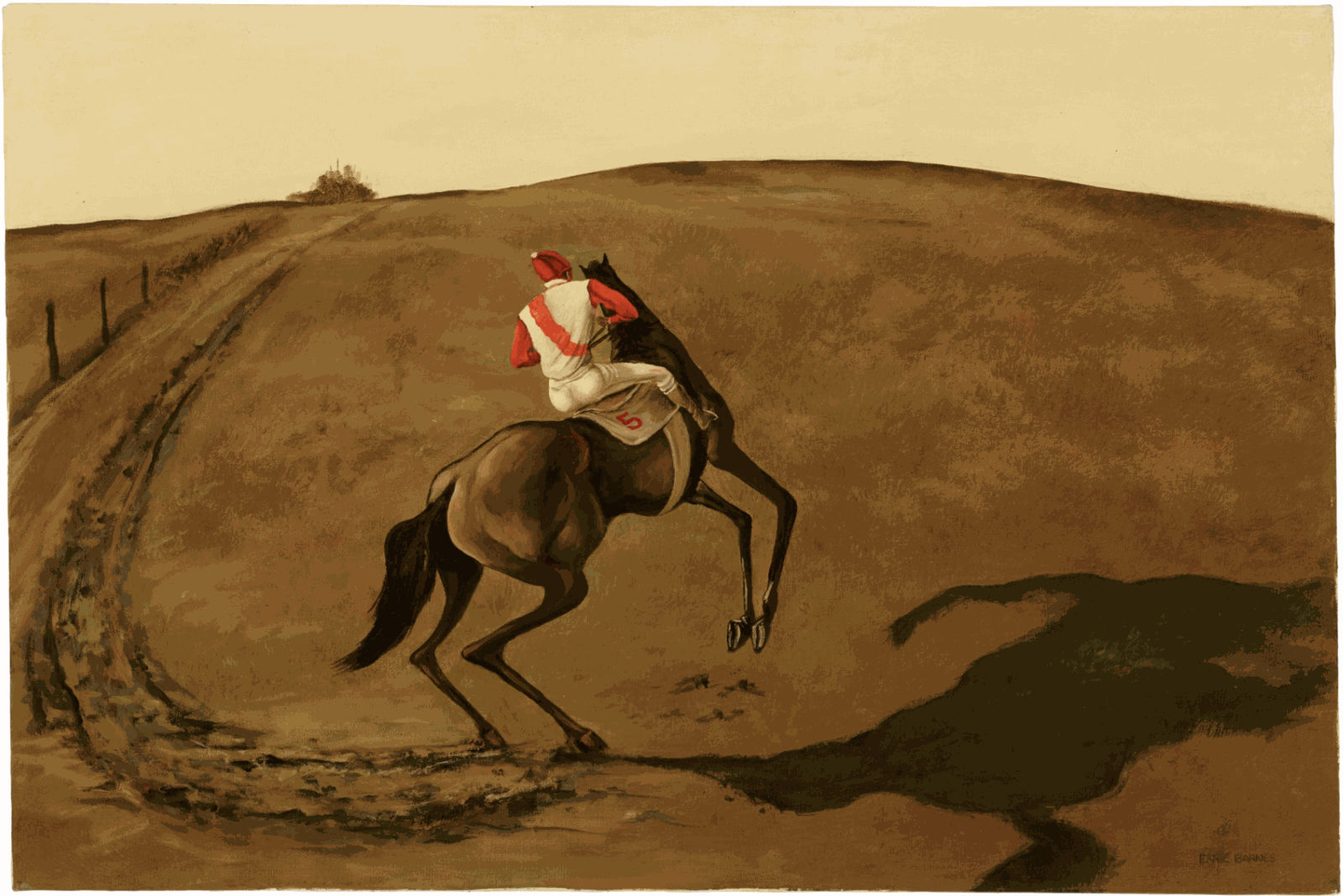 Ernie Barnes, Country Ride, 1982