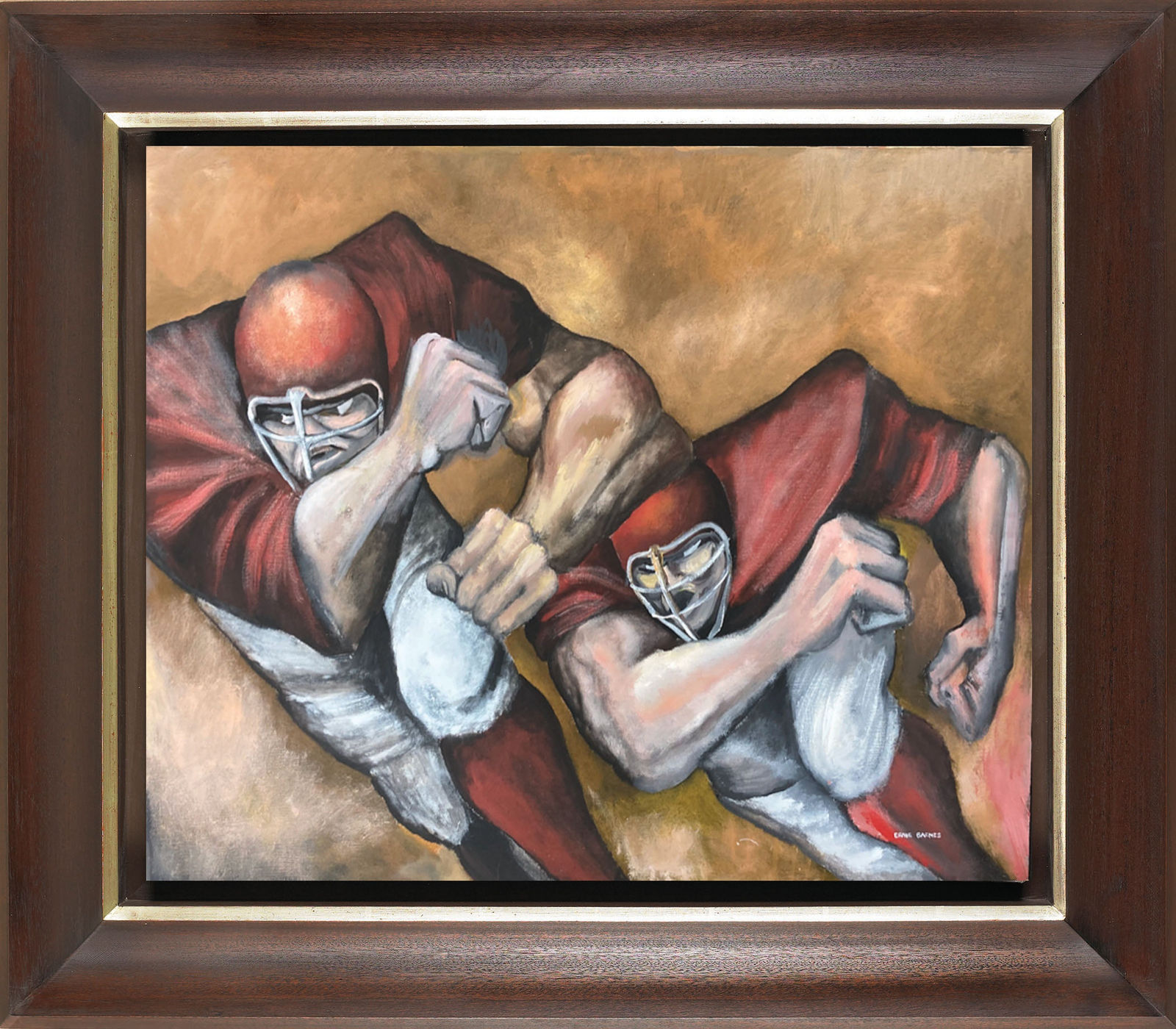 Ernie Barnes, Pulling Guards, 1968