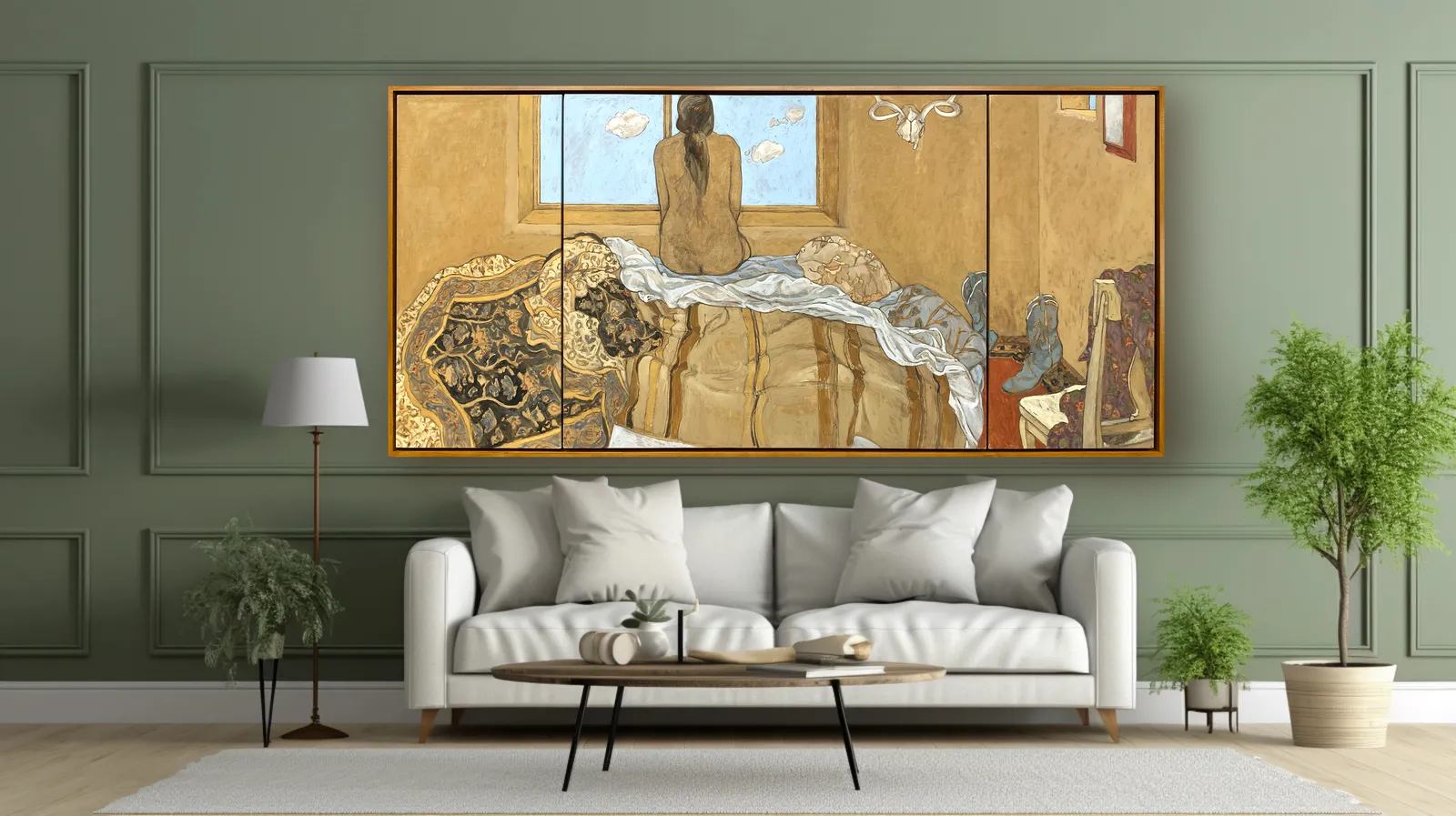 Susan Bright Hertel, Wonderful Morning (triptych), 1986