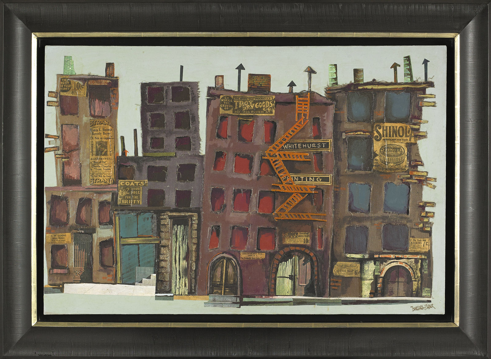 Barbara Johnson Zuber, River Street, Troy, NY (Long Way From Home), 1978