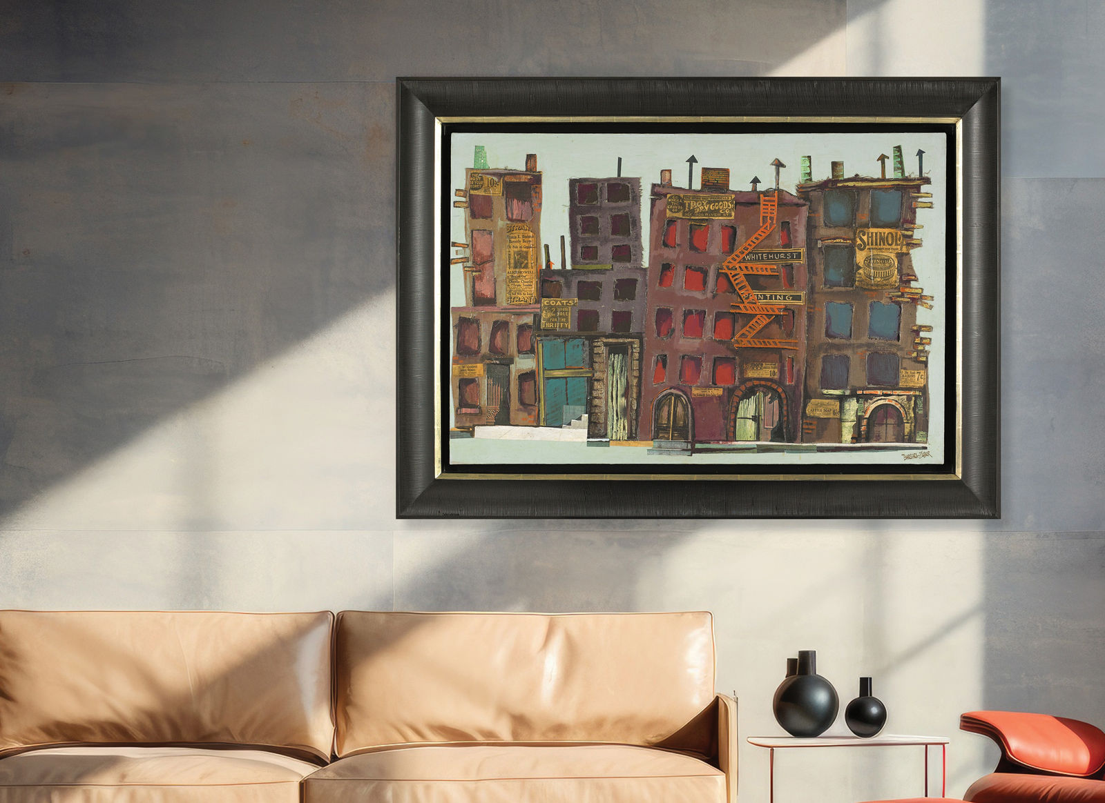 Barbara Johnson Zuber, River Street, Troy, NY (Long Way From Home), 1978