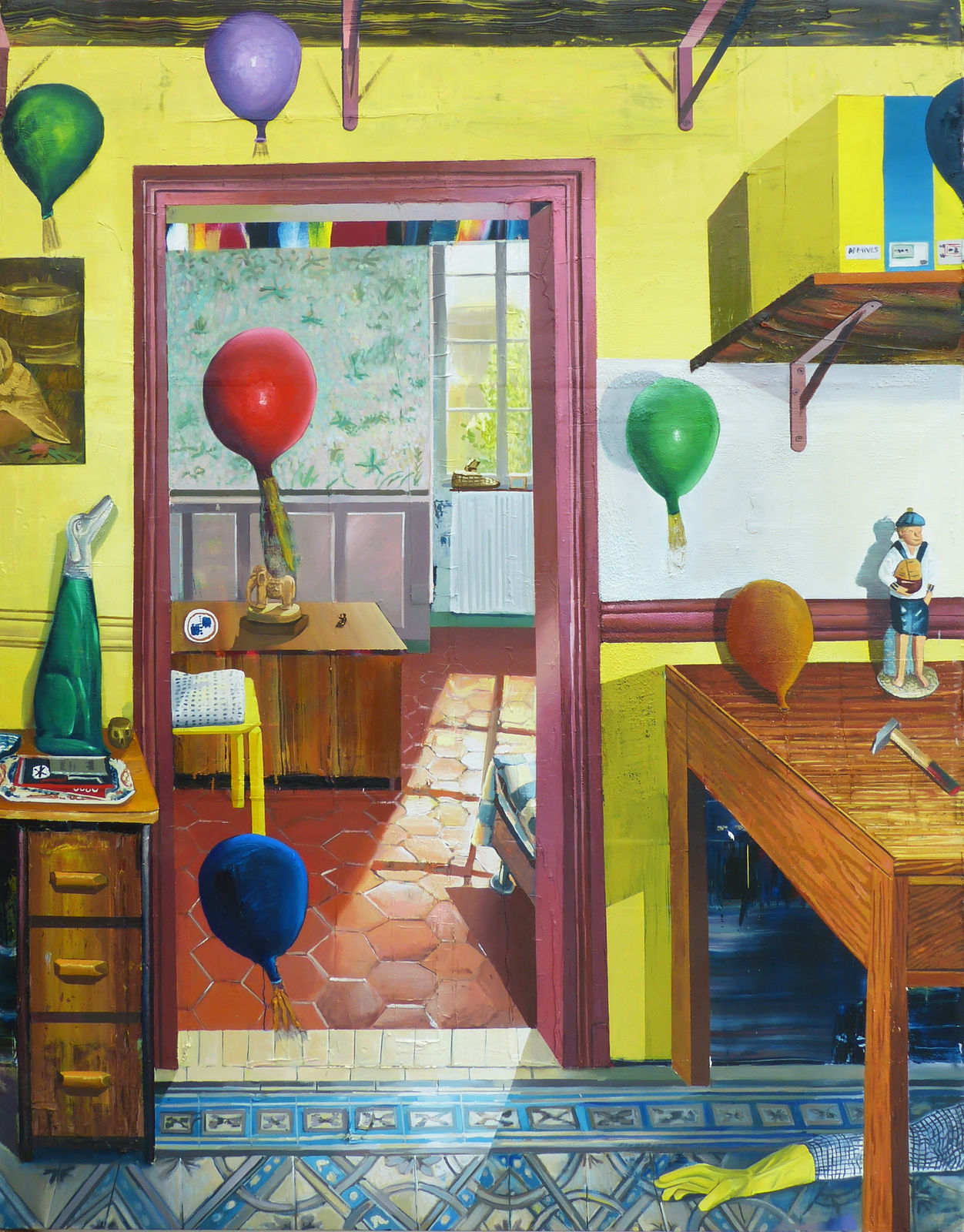 Mathieu Cherkit, Yellow Party, 2021