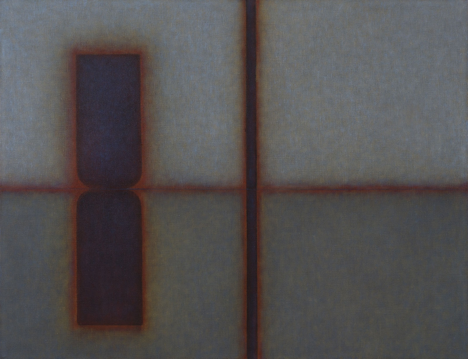 Emma Alcock, Reflection with line, 2017