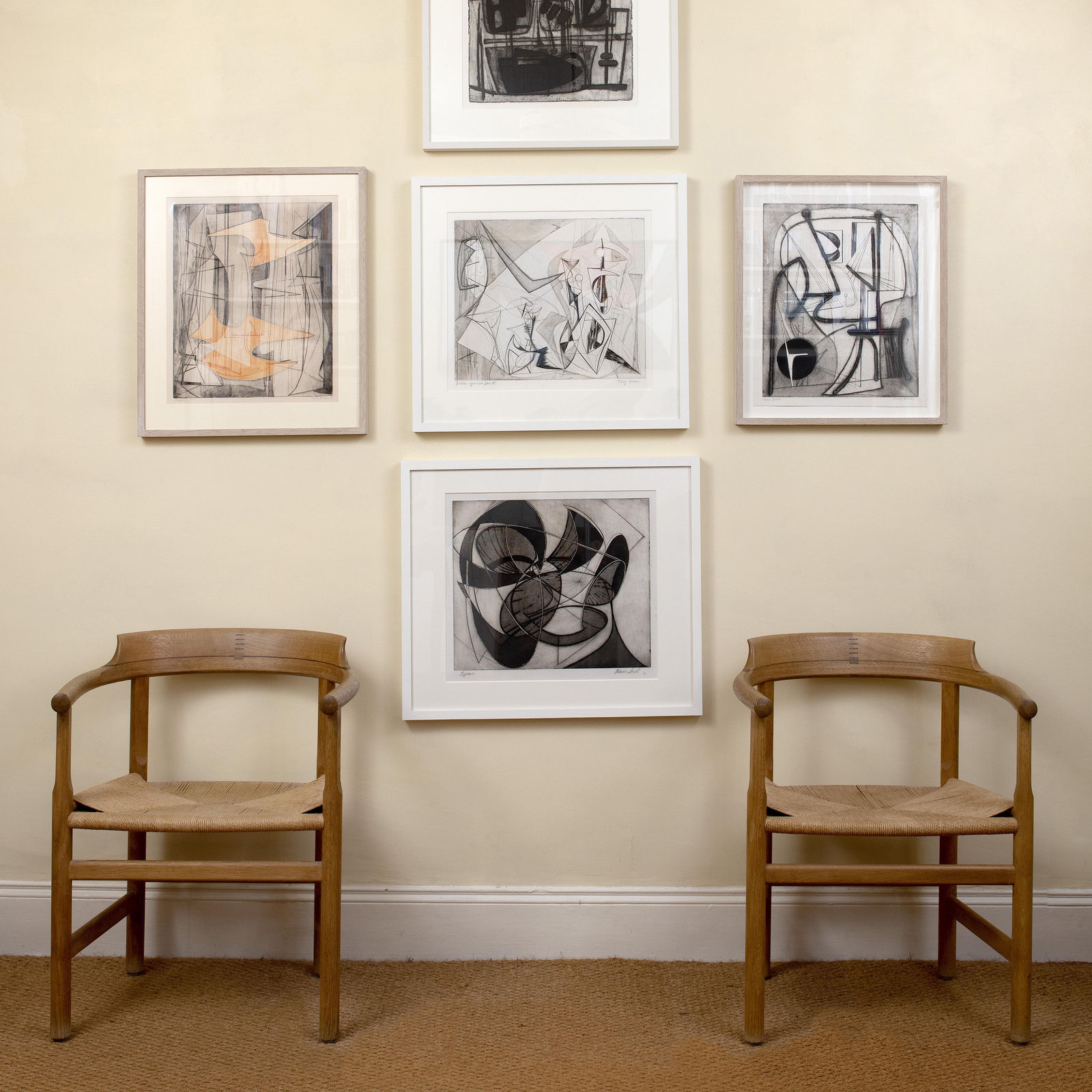 Hans Wegner, Pair of Model PP62 Chairs, 1975