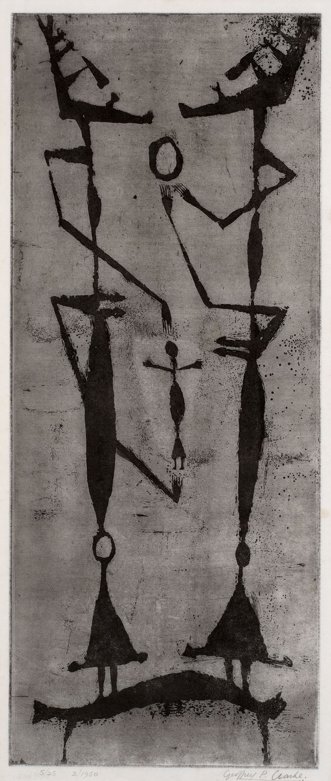 Geoffrey Clarke, Man, Woman and Child, 1950