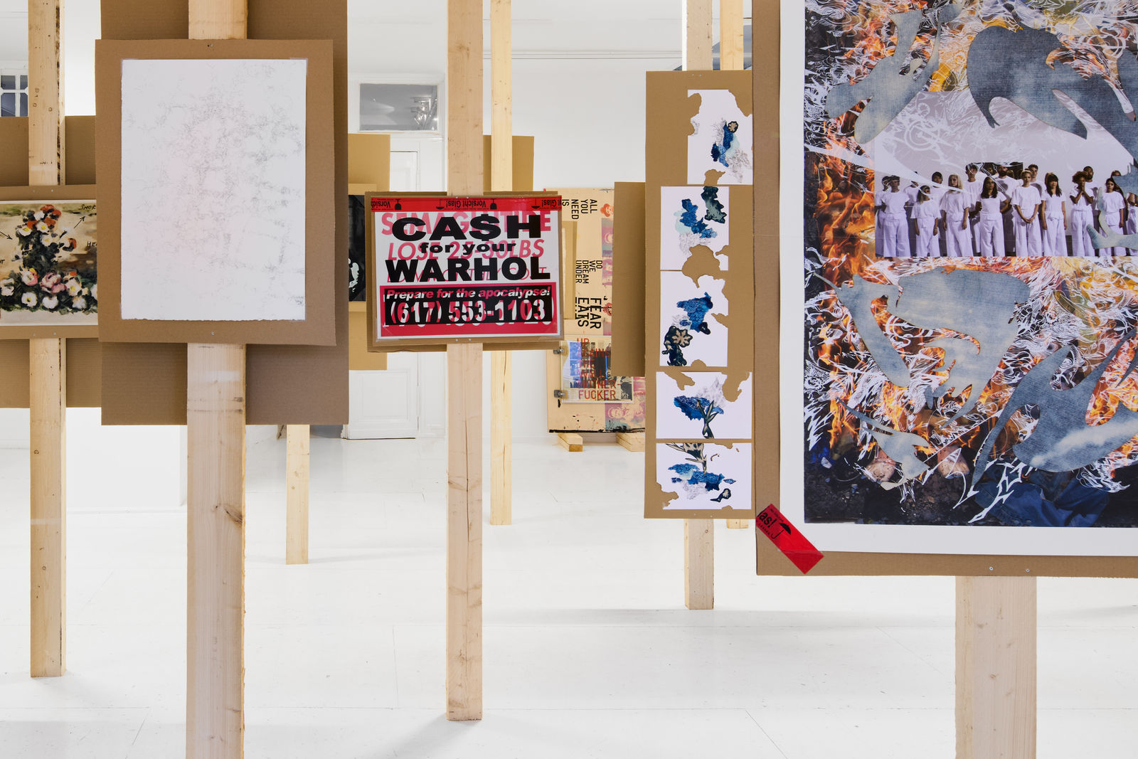 Exhibition View, 2025, Splinters of Angst Derelict, at Hua International Berlin. Photo by Joe Clark, courtesy of the arists and Hua International.