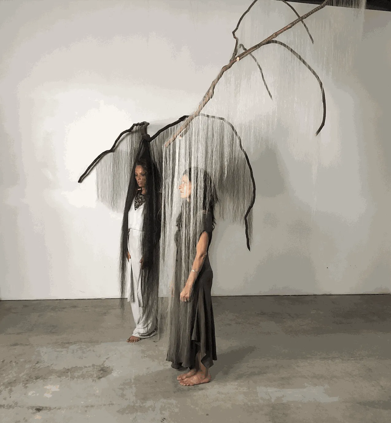 Milica Paranosic, composer and Cheri Magid, librettist Penelope and the Geese with sculpture by Millicent Young ©2022