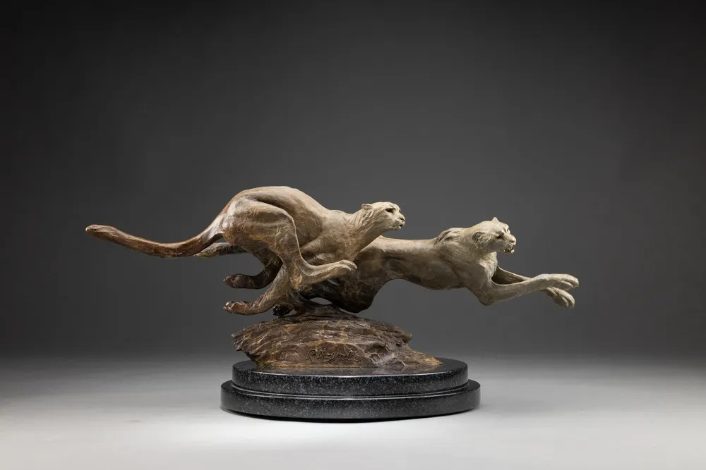 Richard MacDonald, Coursing Cheetahs, Atelier, 2024