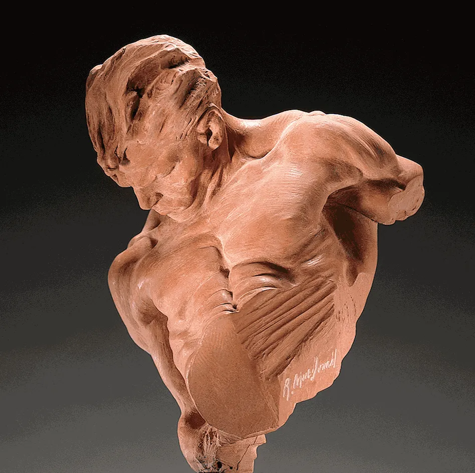 Richard MacDonald, Gymnast Bust, Atelier, Terra Cotta, 1996