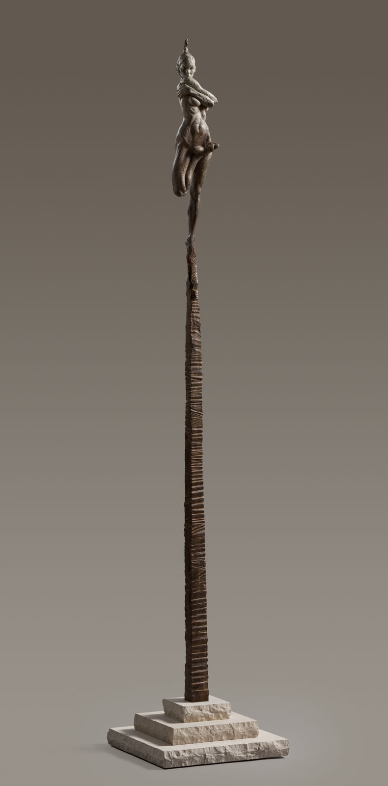 Richard MacDonald, Contemporary Nude Spire II Column - Essence, 2012