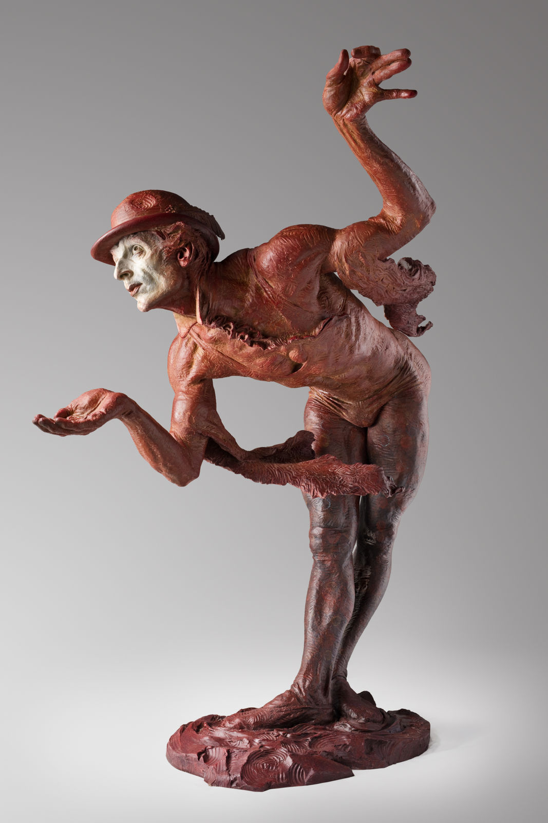 Richard MacDonald, Rain II, Life Size, Red, 2016