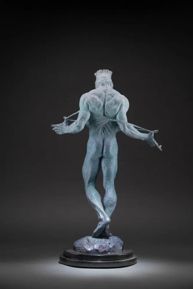 Richard MacDonald, Nureyev, Third Life, Blue, 2025